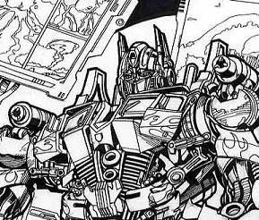 Transformers: The Movie Issue #18 p5 Optimus Prime (INKS)